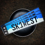 Ski West Euro License Plate A