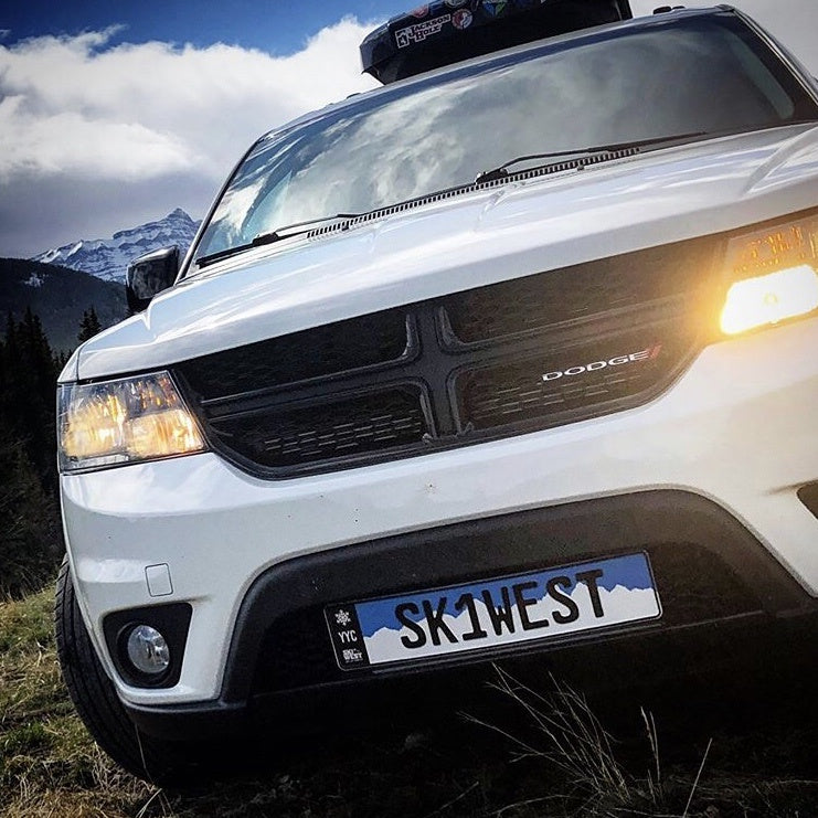Ski West Euro License Plate A