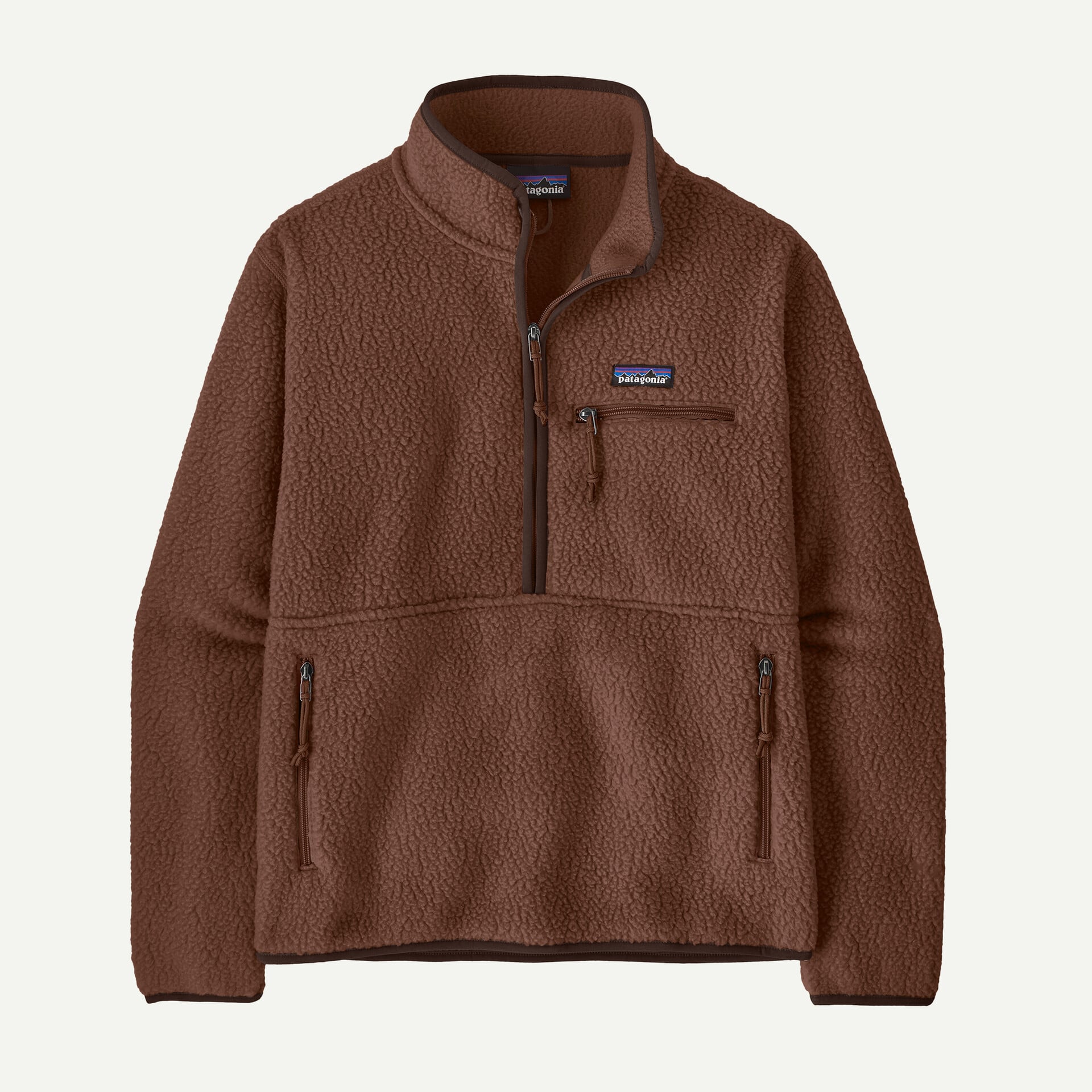 Chestnut brown fleece pullover