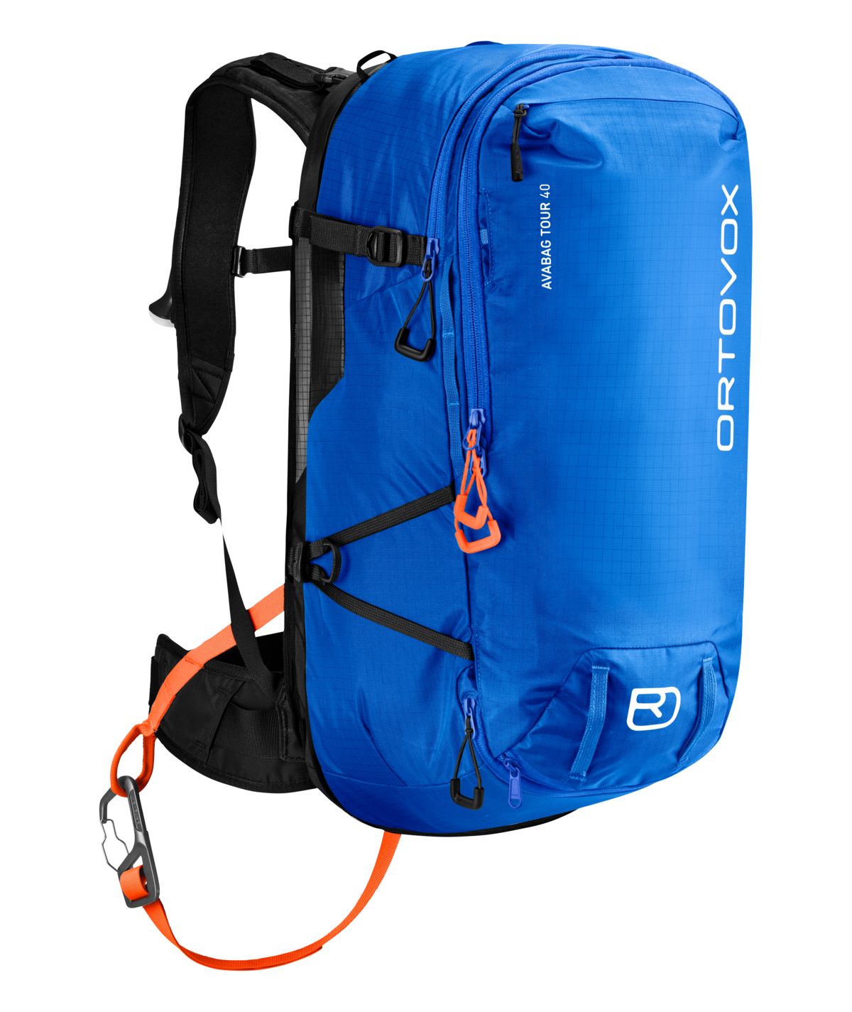 Blue touring avalanche bag electric