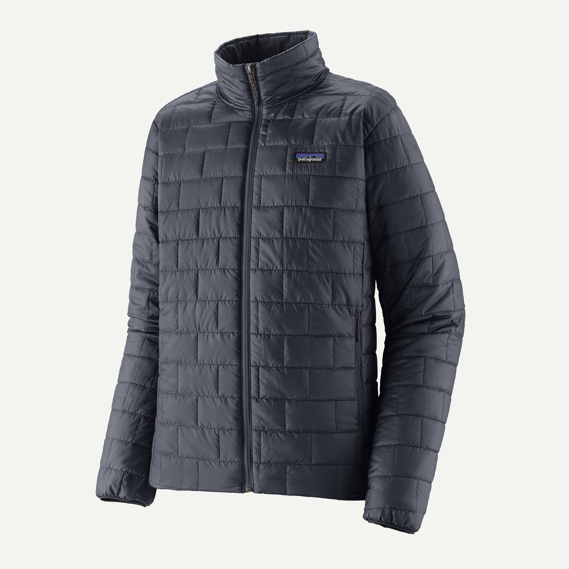 Dark blue warm jacket for ski apres and casual wear