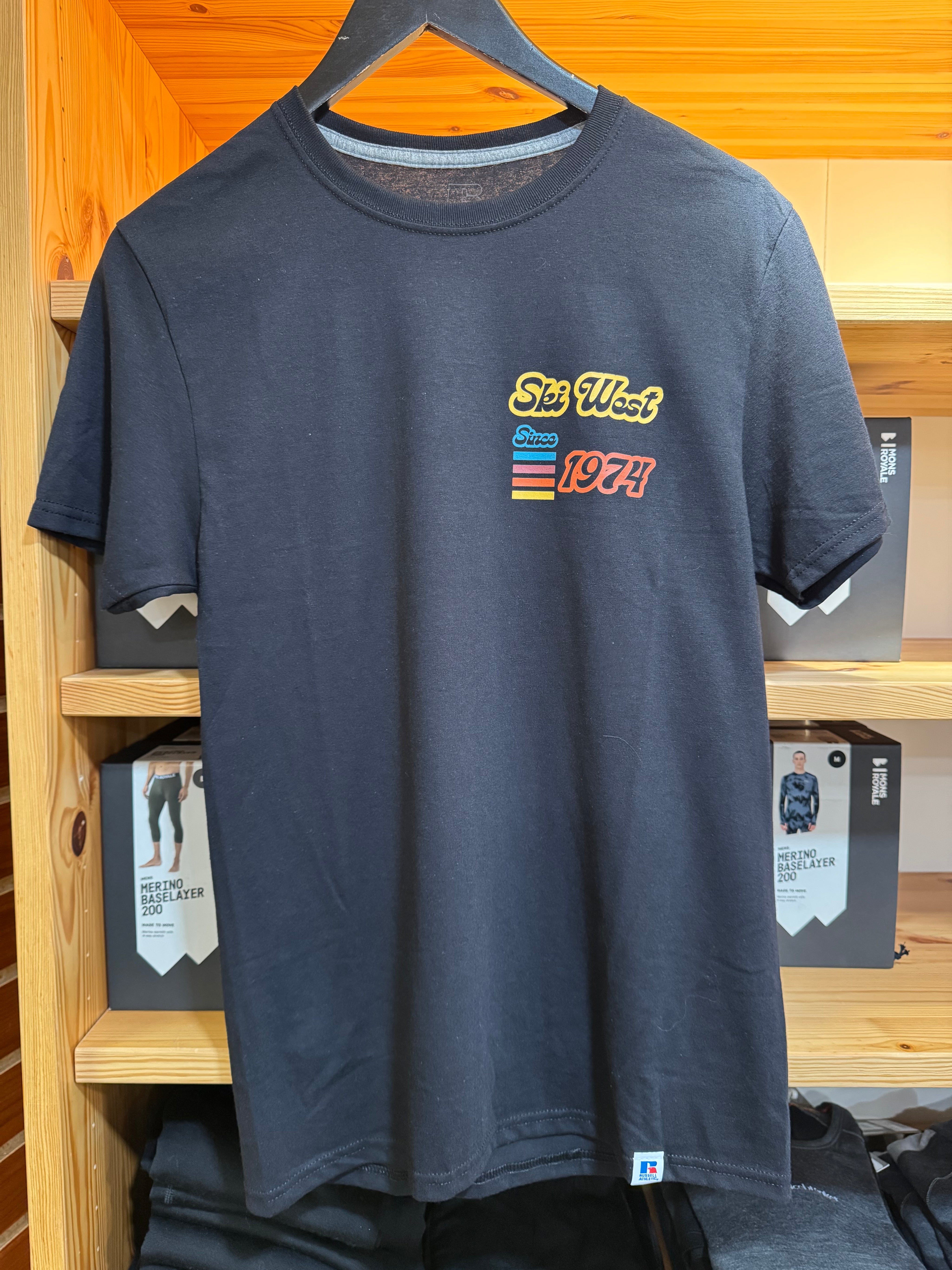 Ski West 50 Year T Shirt Black