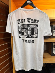 Ski West 50 Year T Shirt White