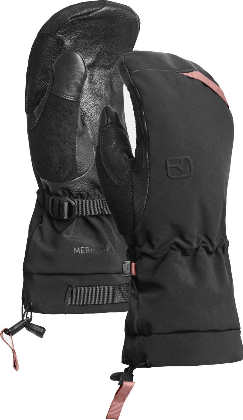 Black and pink freeride mitt