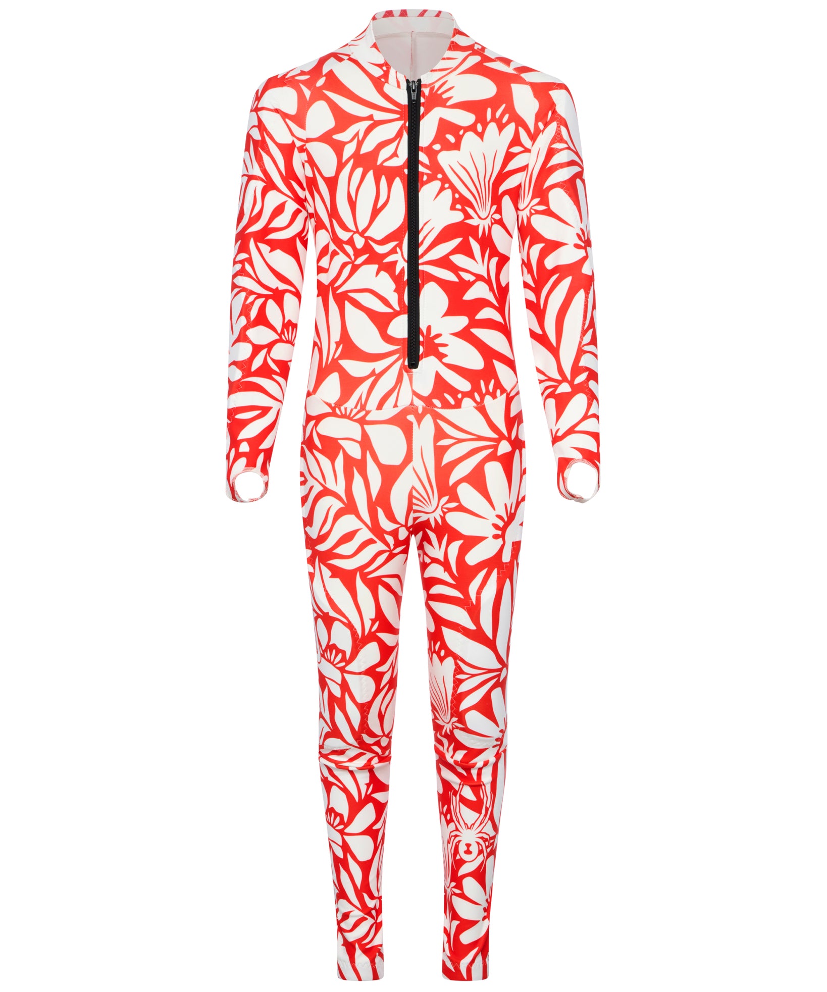 Floral ski race suit for teens