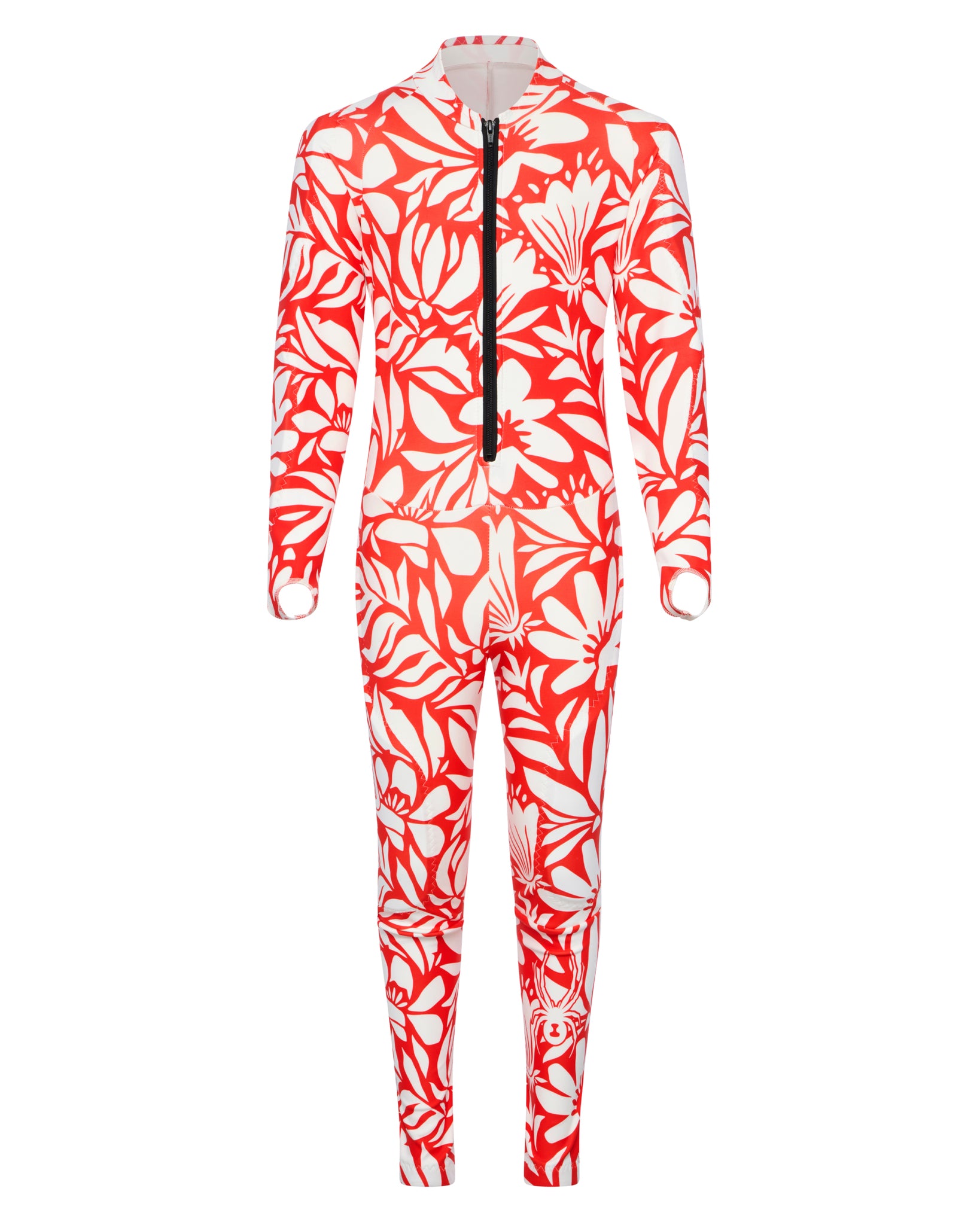 Floral ski race suit for teens